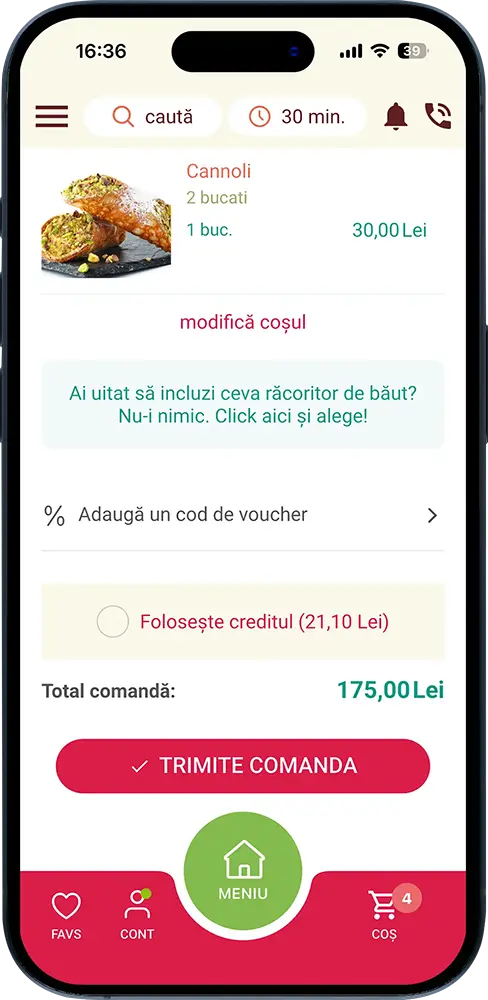 Aplicație comenzi restaurant